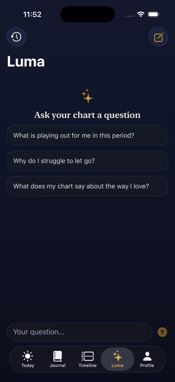 Ask My Chart — Luma